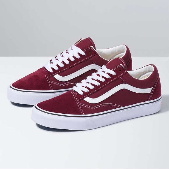 Burgundy Vans Old Skool Low Top - Picture 1 of 5
